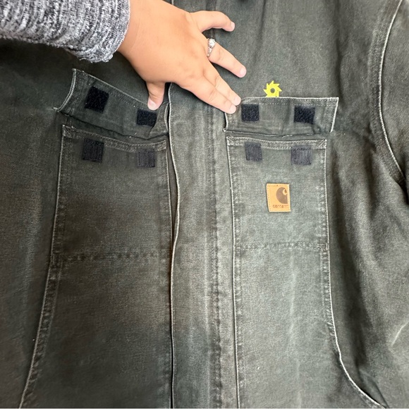 Carhartt C26 MOS Barn Jacket Canvas Quilted Arctic Coat Dark Green 3XL Reg USA - Picture 5 of 15